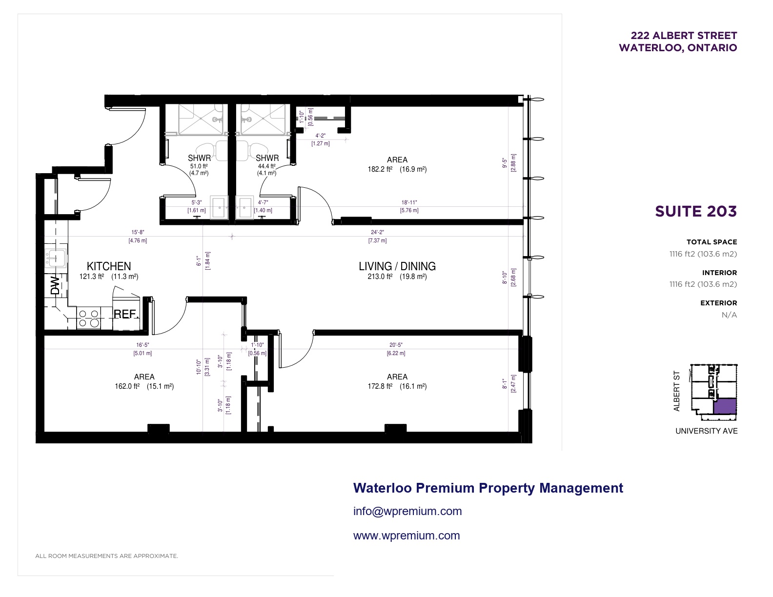 222 Albert Suite 203 floor plan